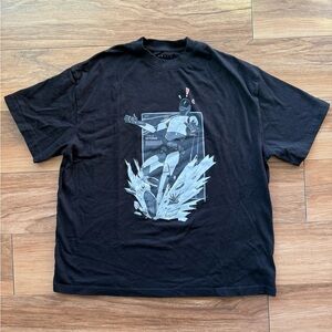 Tesla Optimus Robot Graphic T-Shirt Black Size Large 100% Cotton